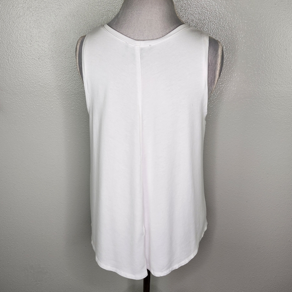 Karen Kane White Petite Soft Terry Tank Top Size XLP - Picture 6 of 10